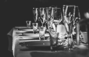 Банкетный зал в гостинице Октябрьская