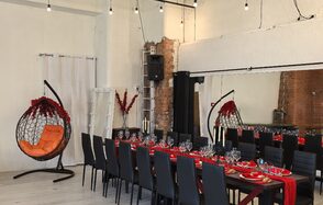 Red Loft. Стильный лофт в красных тонах