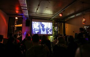 Loft with a small veranda on the Yauza