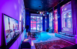 Loft with a bar and a separate entrance