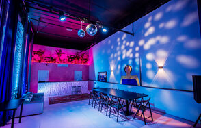 Loft with a bar and a separate entrance