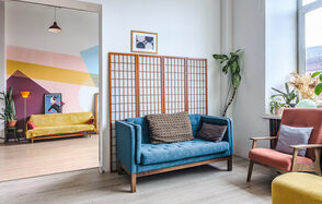 Светлый и тёплый лофт