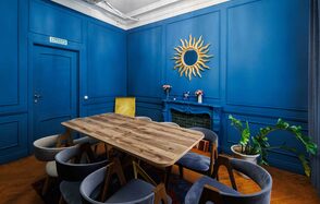 Citrus Hall. Lime кабинет в особняке