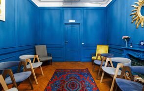 Citrus Hall. Lime кабинет в особняке