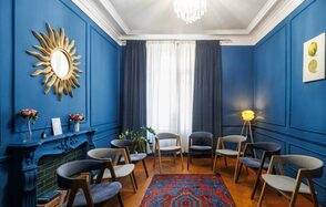 Citrus Hall. Lime кабинет в особняке