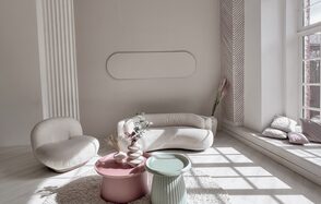 Bright room for family celebrations