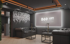 ИглуЛофт. Панорама. Чёрный лофт-зал