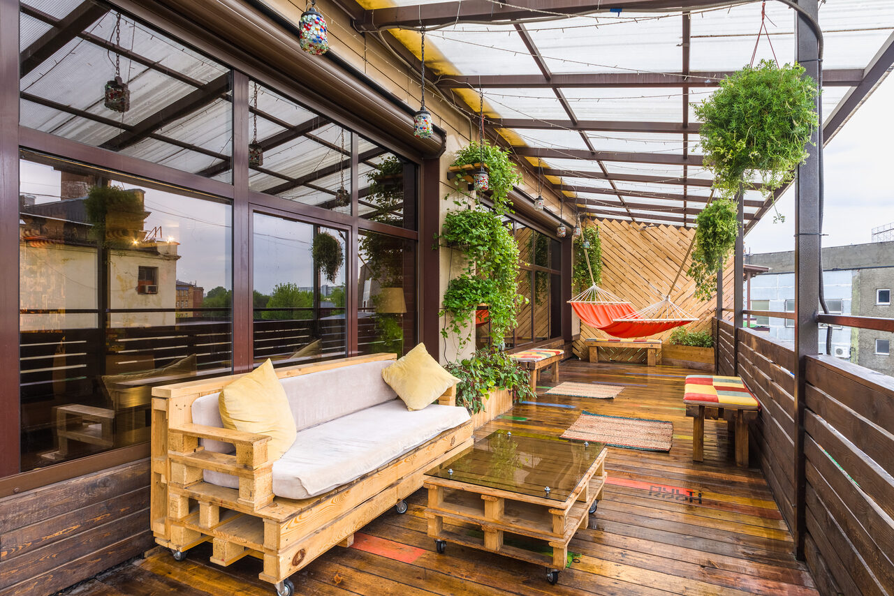 Арендовать Loft studio with veranda